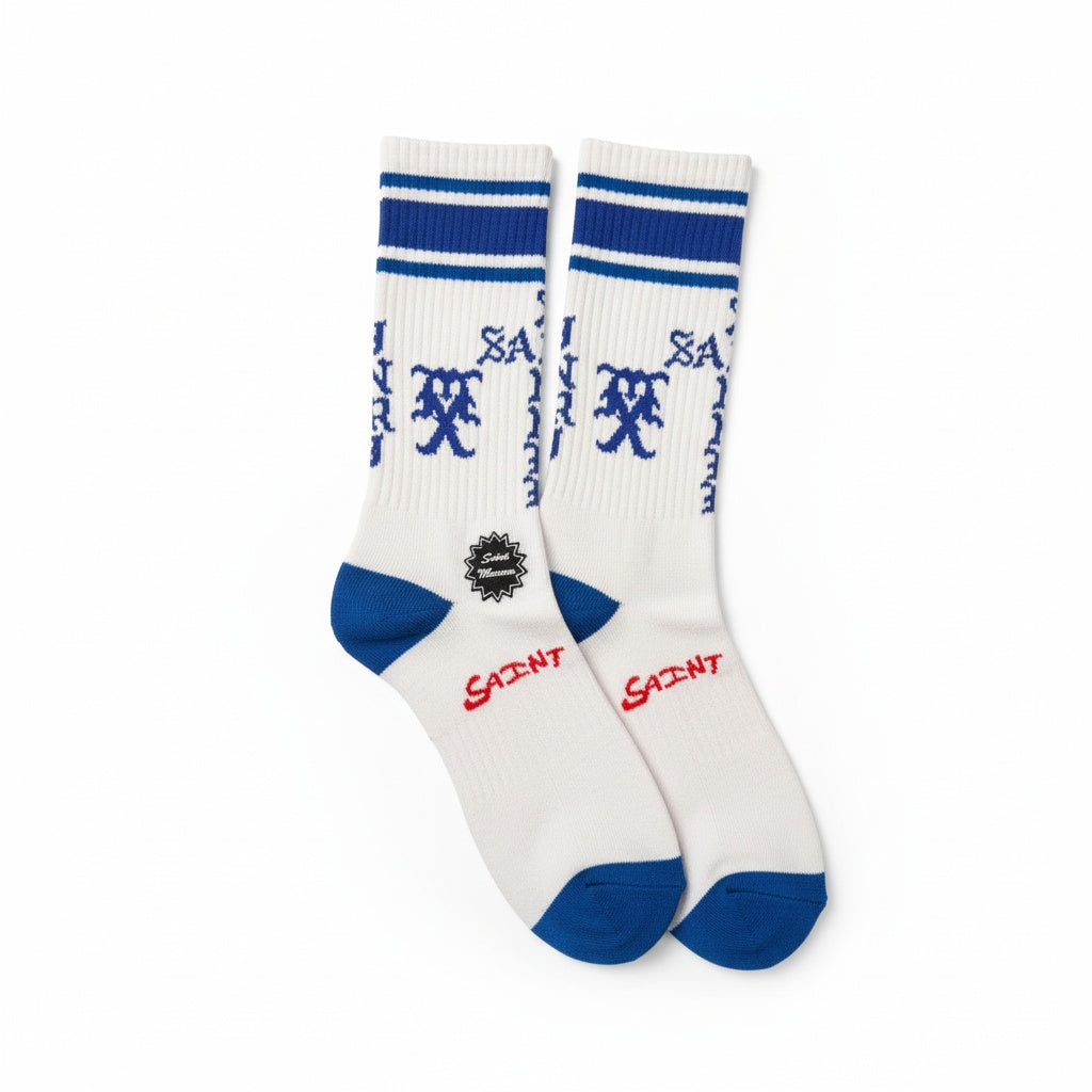 Saint Michael Sinner Socks Red/White/Blue