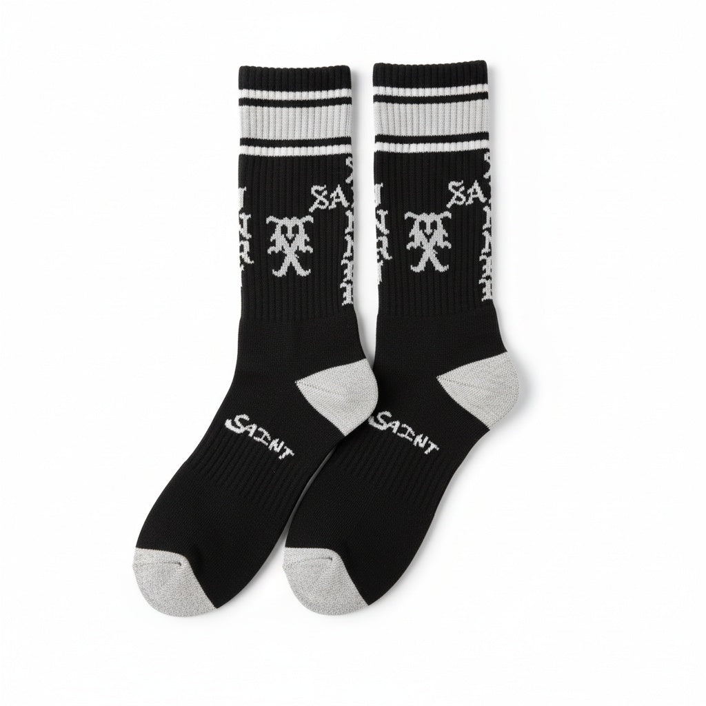 Saint Michael Sinner Socks Black/Gray