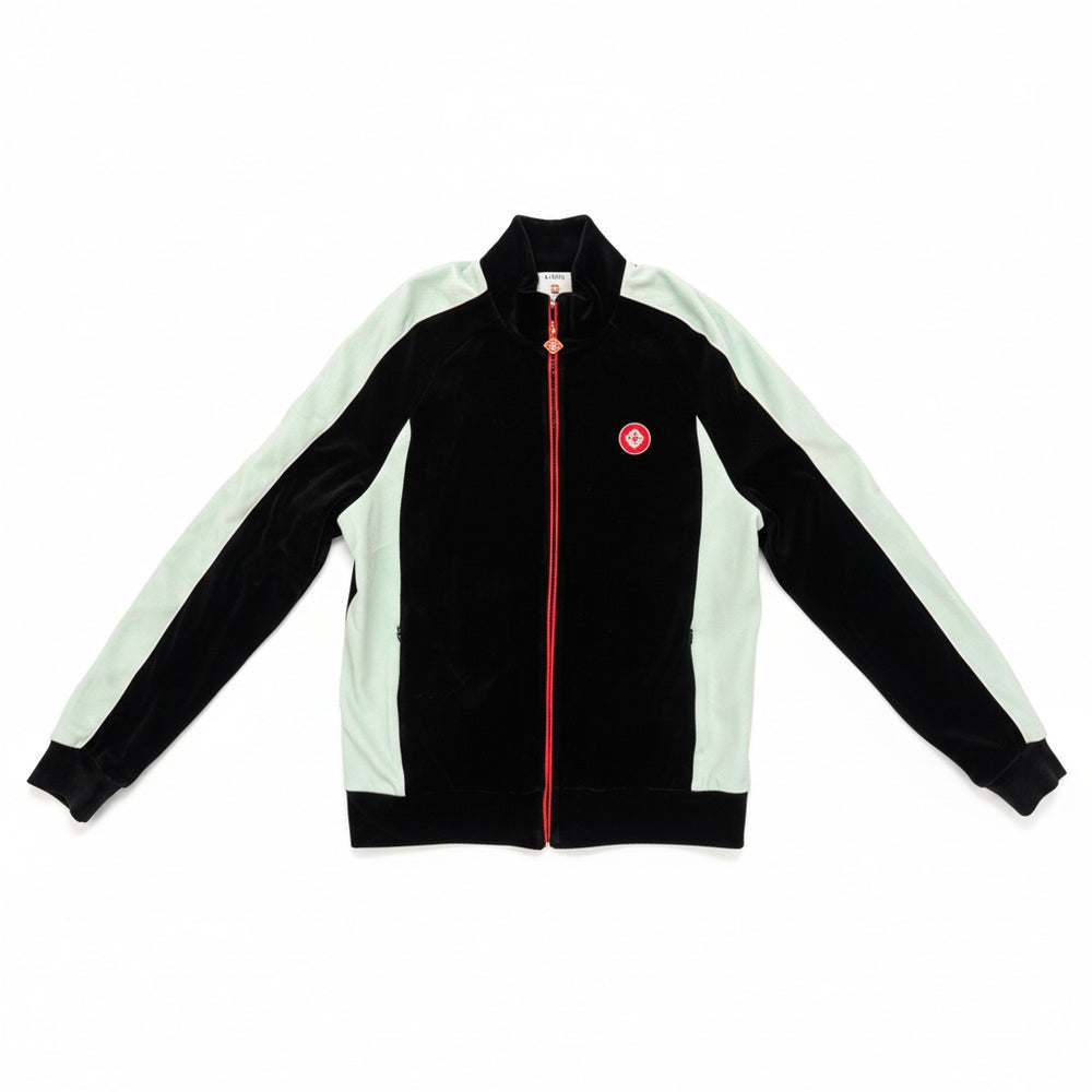 Casablanca VELOUR TRACK JACKET BLACK