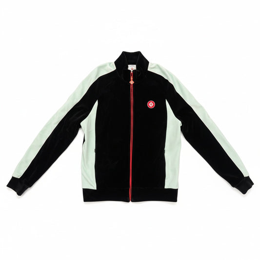 Casablanca VELOUR TRACK JACKET BLACK