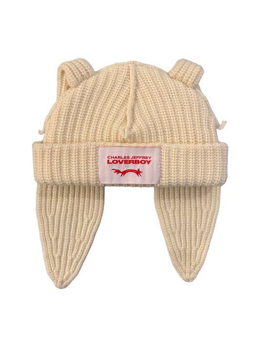 CHARLES JEFFREY LOVERBOY CHUNKY RABBIT BEANIE ECR