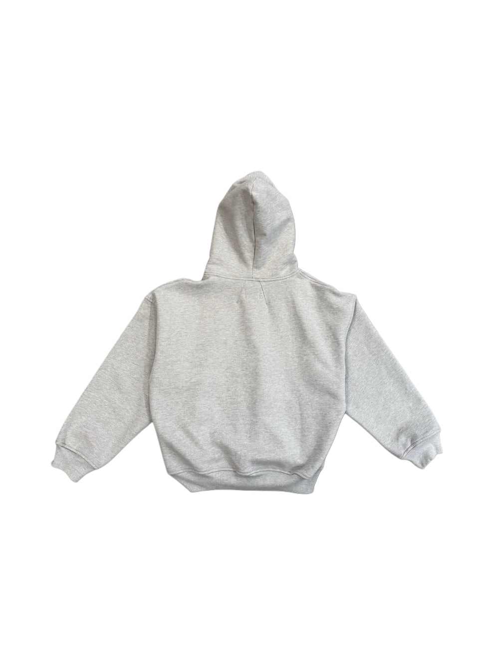 RHUDE YOUTH OF AMERICA ZIP-UP HOODIE HEATHER GREY/ BLACK