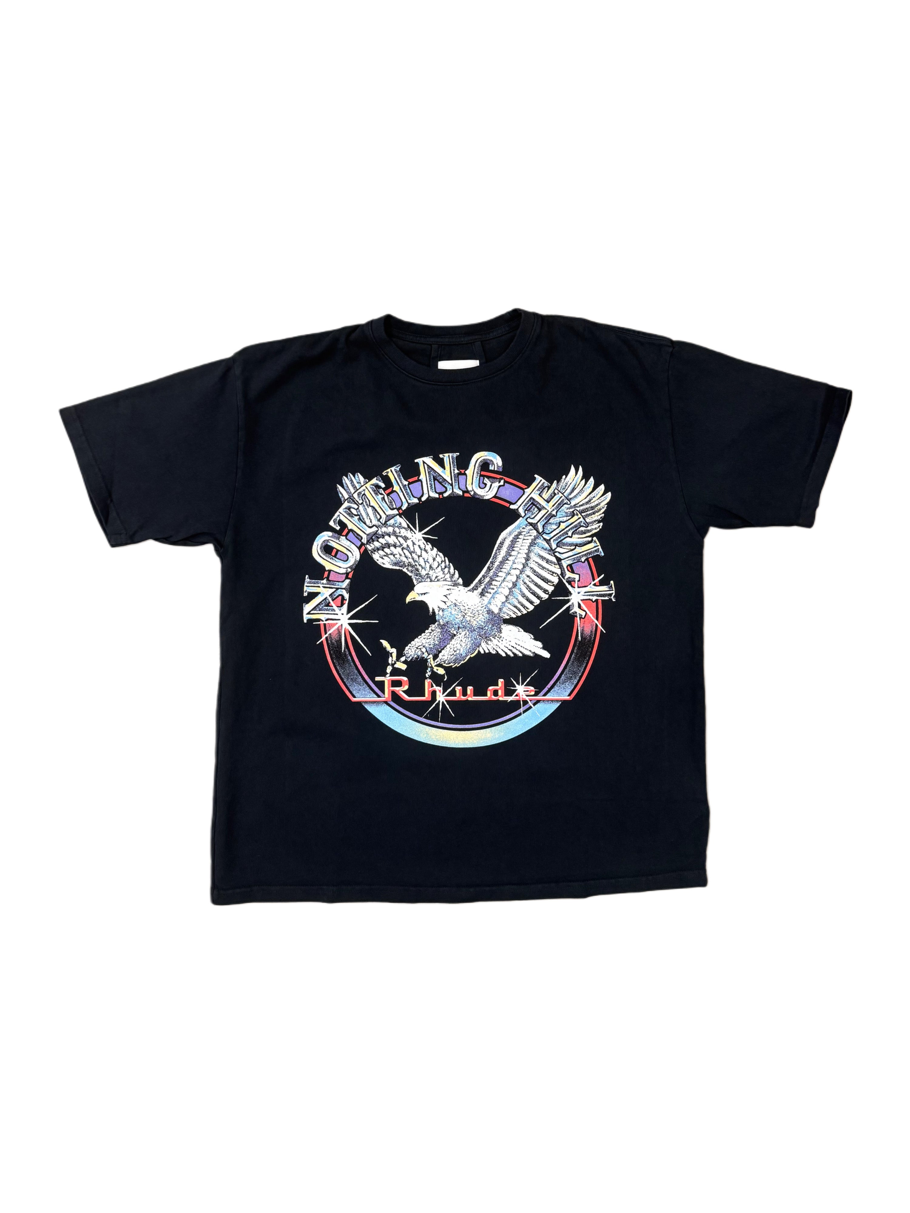 RHUDE NOTTING HILL EAGLE TEE VINTAGE BLACK