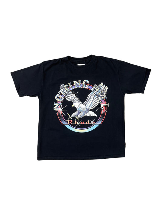 RHUDE NOTTING HILL EAGLE TEE VINTAGE BLACK