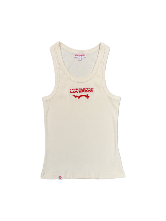 CHARLES JEFFREY LOVERBOY LOGO TANK TOP ECR
