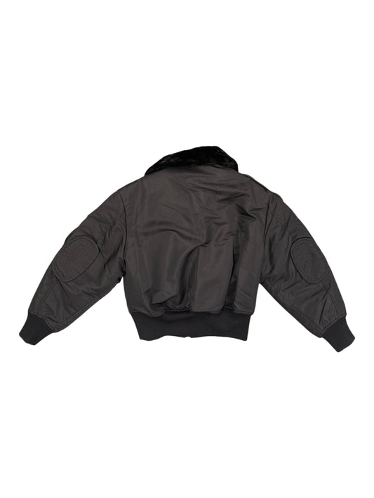 Feng Chen Wang Multipocket Cargo Jacket With Leather Trim Black
