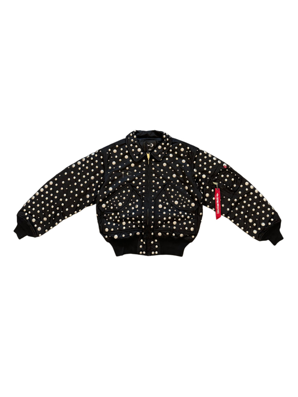 THUG CLUB X ALPHA CWU 45/P ALL OVER RIVET JACKET