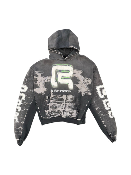 RIVINGTON ROI REBIS ORIGINS CVA HOODIE MECHANIC BLACK