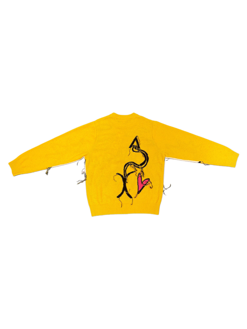 CHARLES JEFFREY LOVERBOY GUDDLE LOVERBOY LOGO JUMPER YELLOW