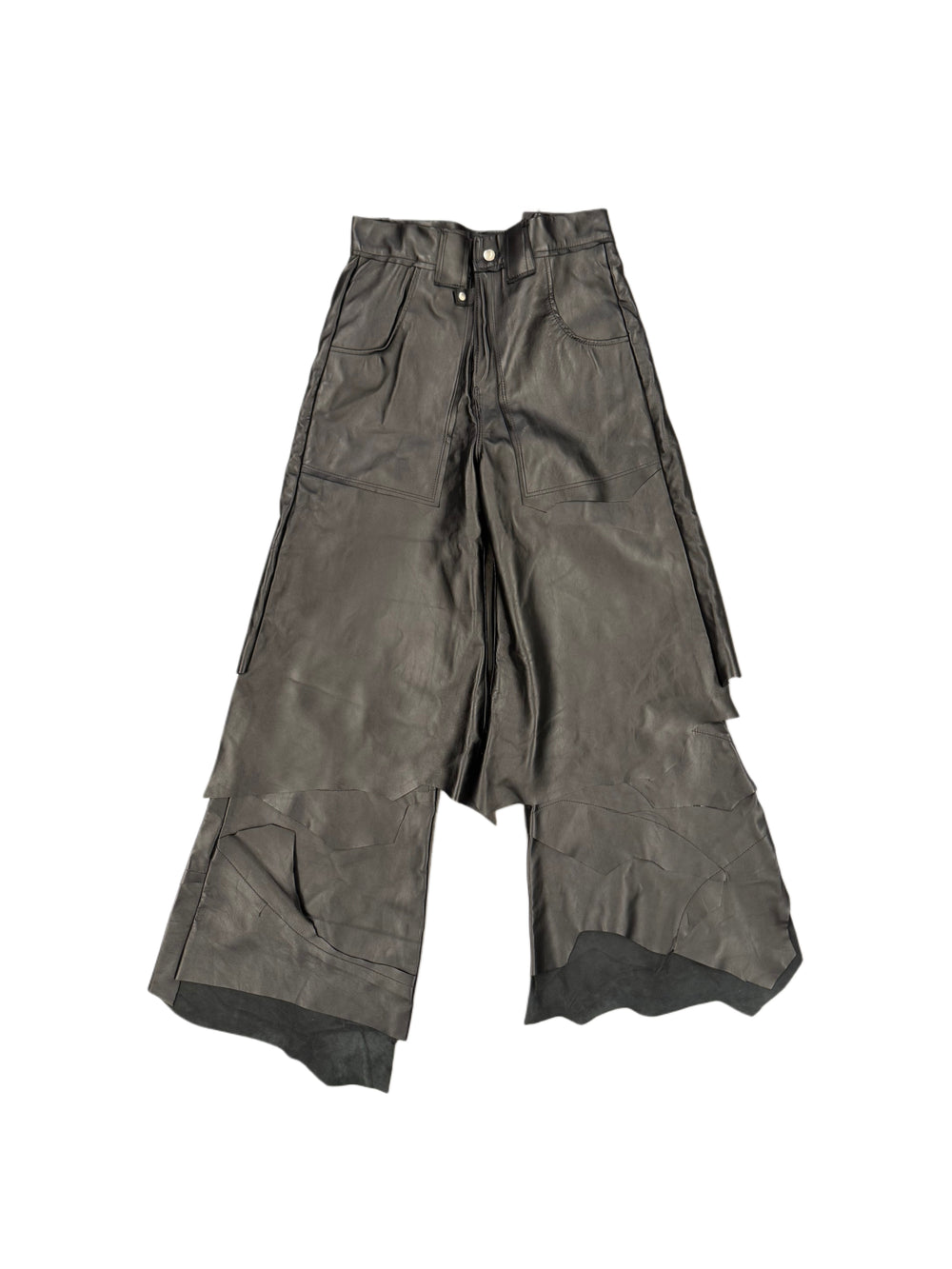 Swampgod 3/4 Fisolo (+) Black Crinkled Laminated Leather