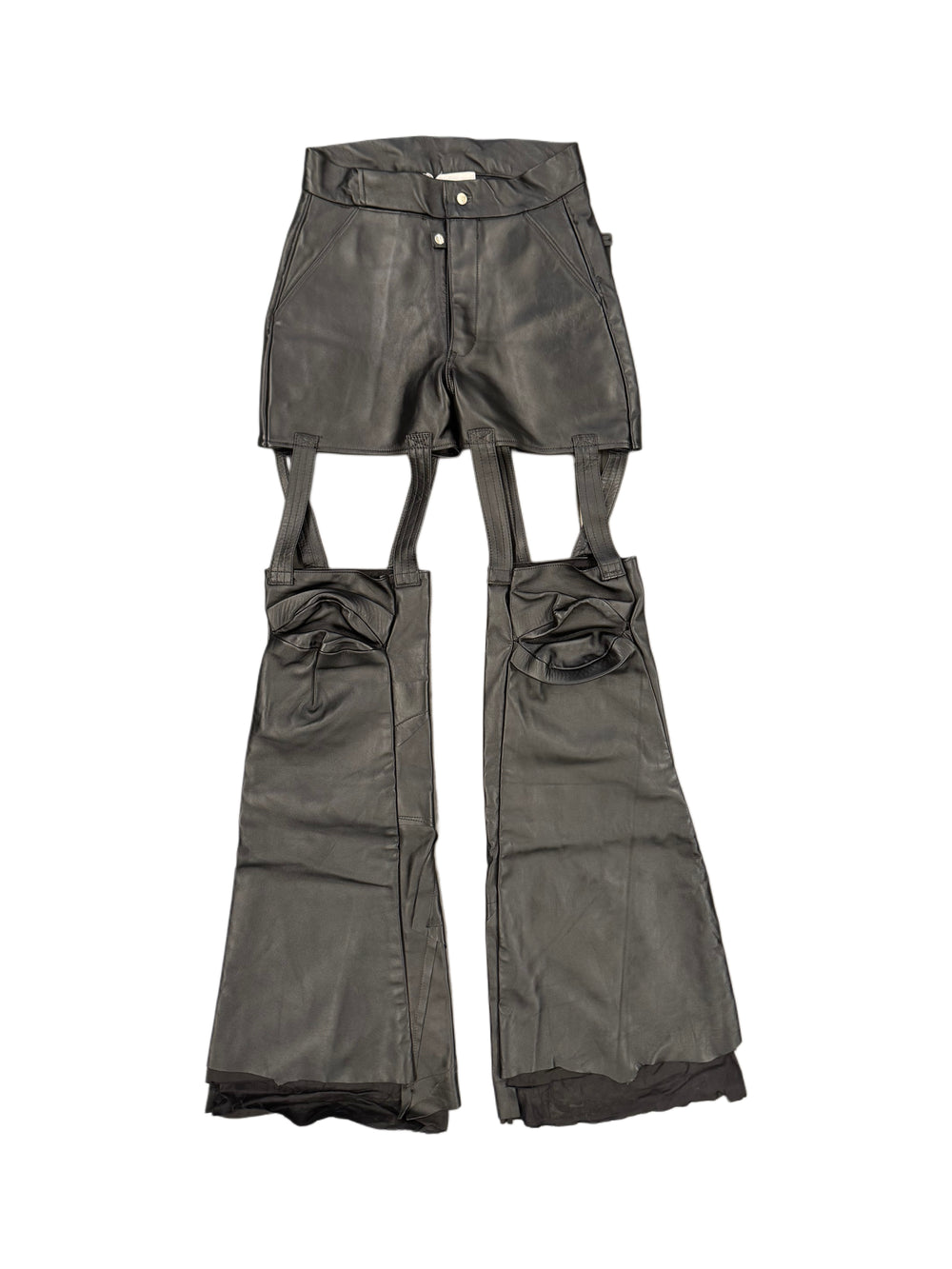 Swampgod Cage Pants Black Nappa Leather