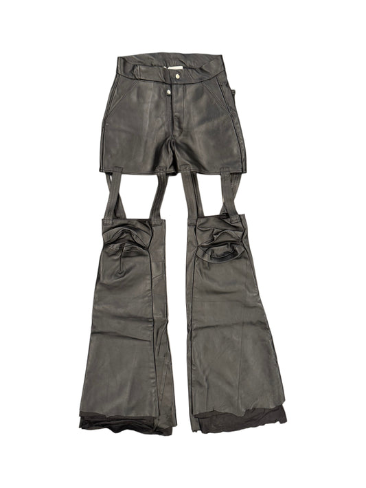 Swampgod Cage Pants Black Nappa Leather