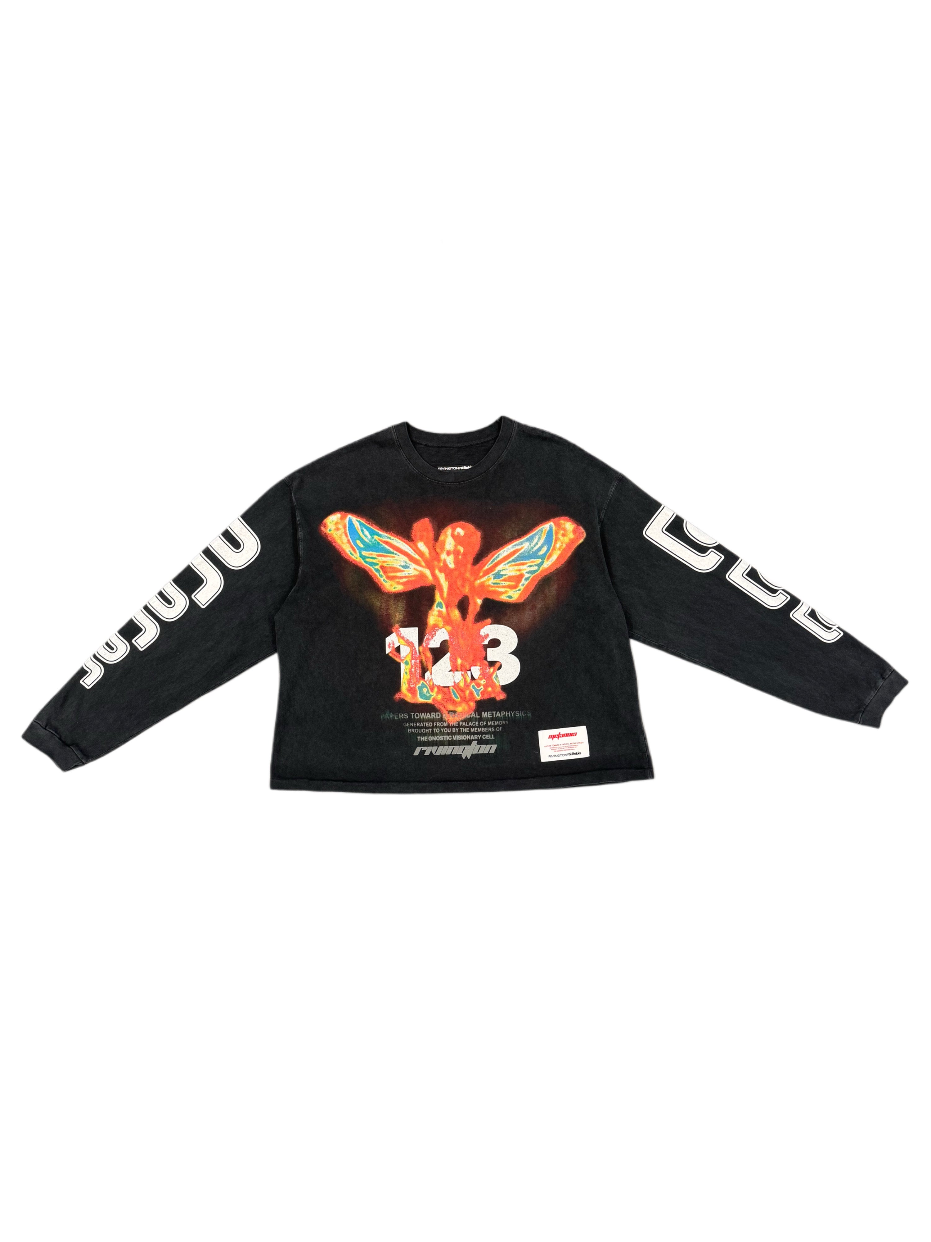 RIVINGTON ROI REBIS IN TIMES LIKE THESE CVA LS TEE MECH BLACK / ORANGE