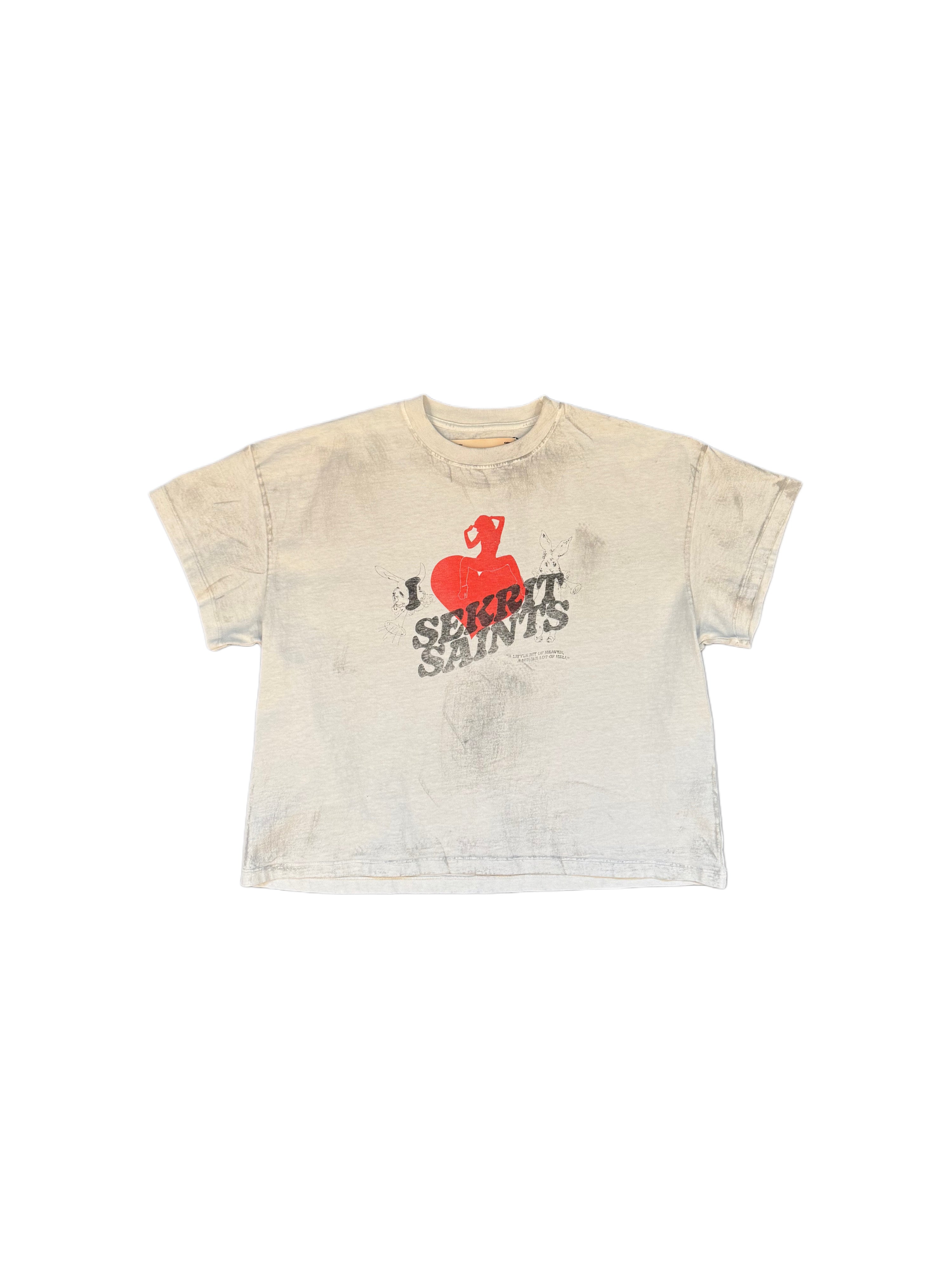Sekrit Saints Gentleman's Club Tee Vintage White