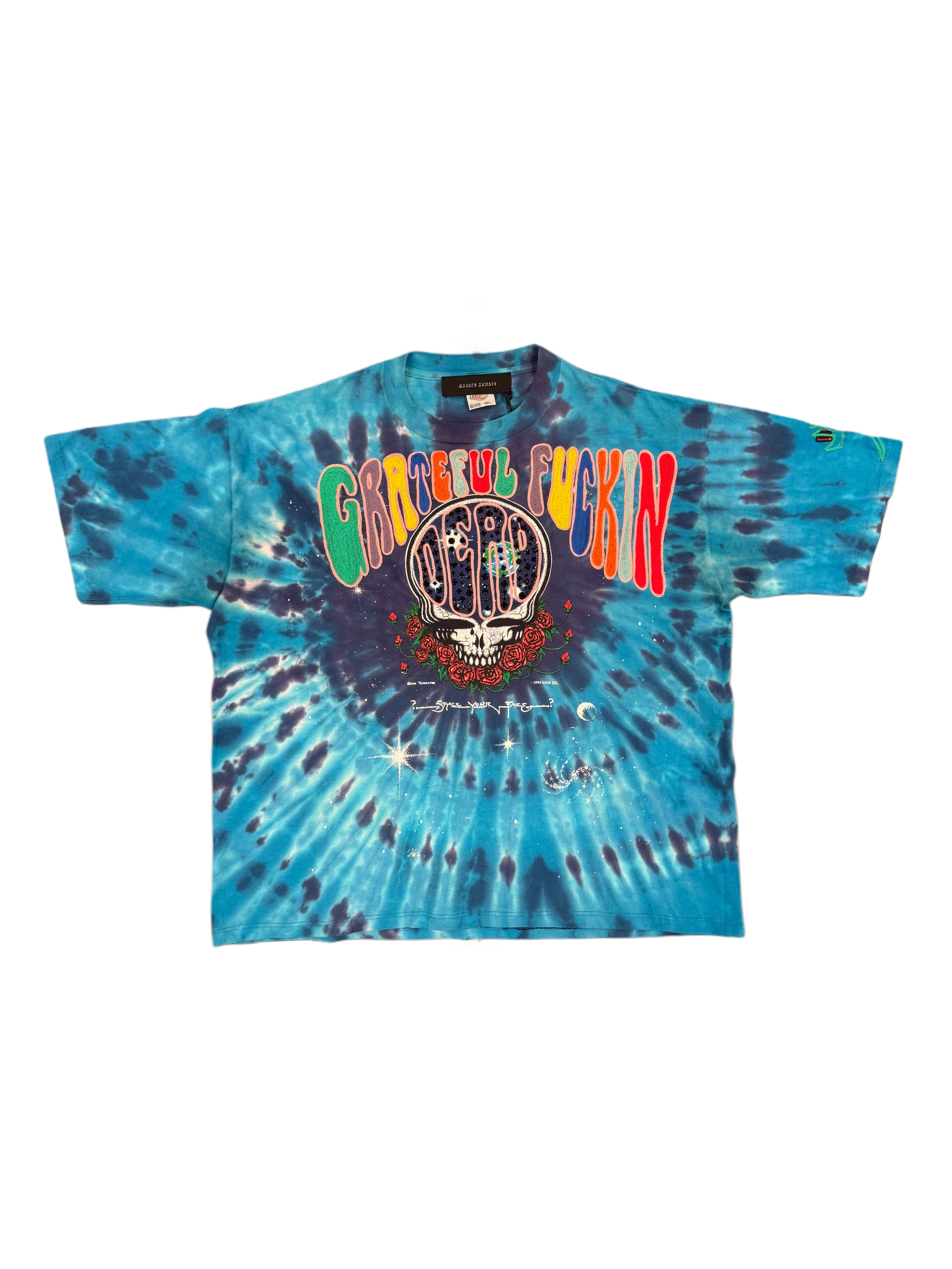 Masato Kawajo Grateful Dead Blue Tie Dye Tees