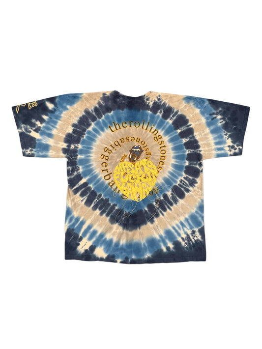Masato Kawajo Rolling Stones Blue Tie Dye Tees