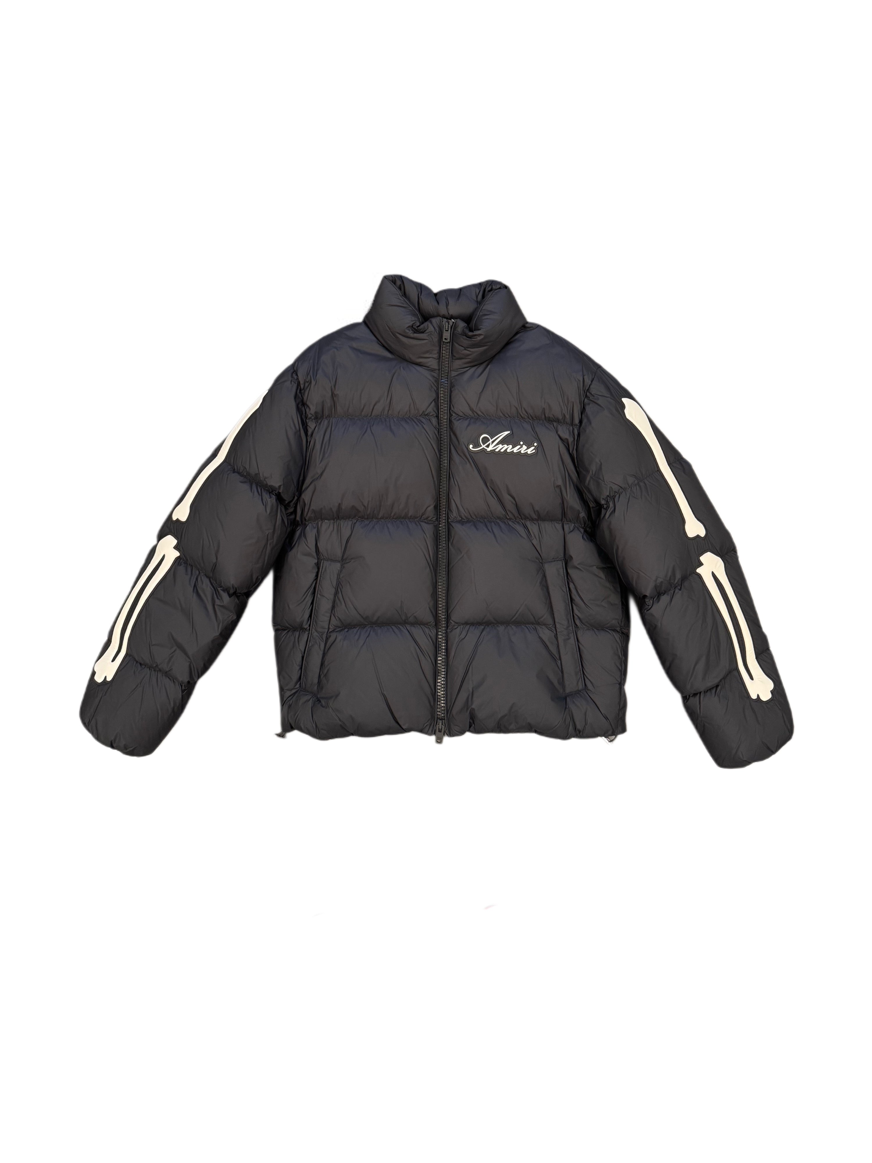 AMIRI BONES DOWN JACKET BLACK