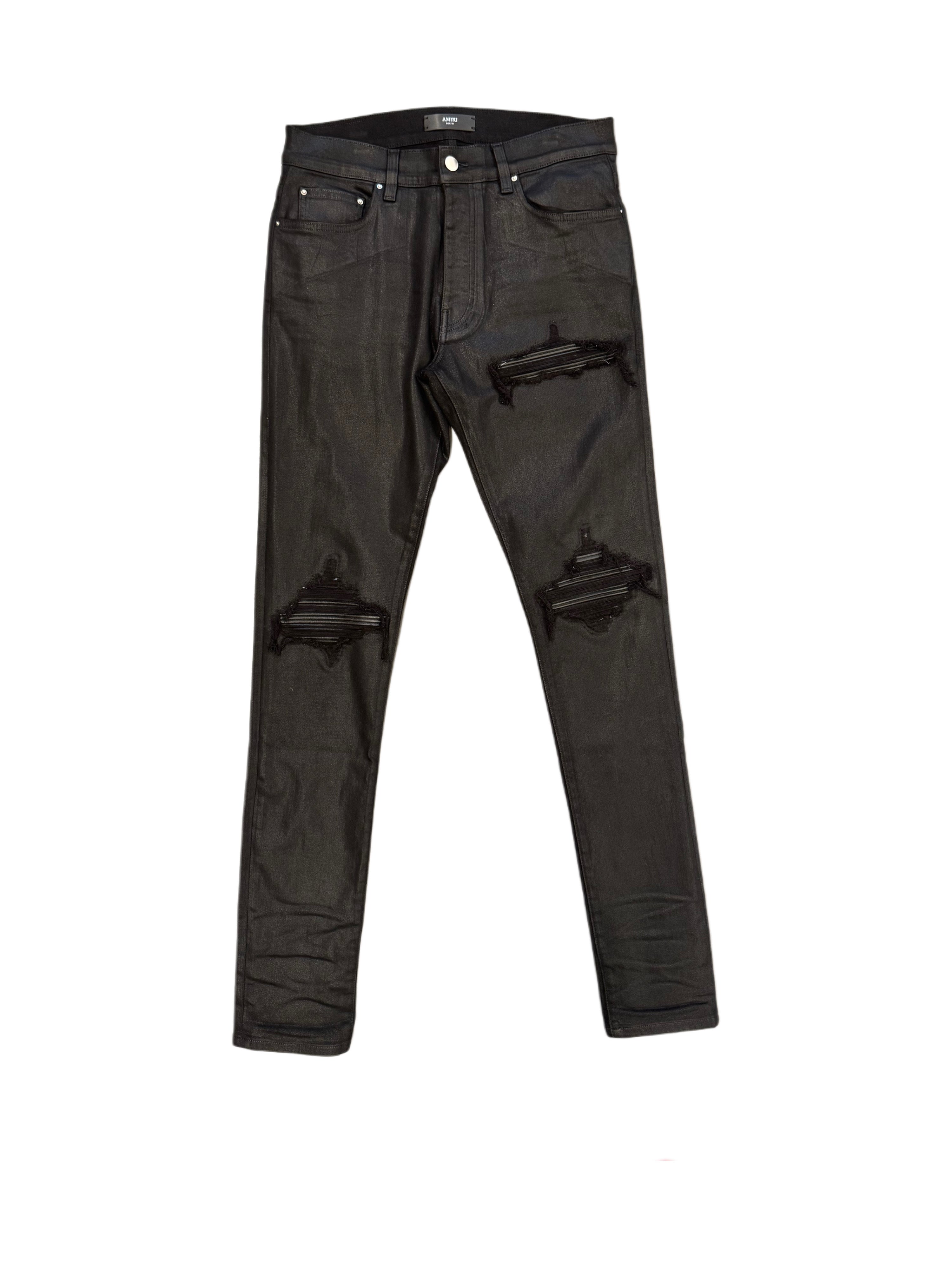 AMIRI WAXED MX1 JEAN BLACK WAX