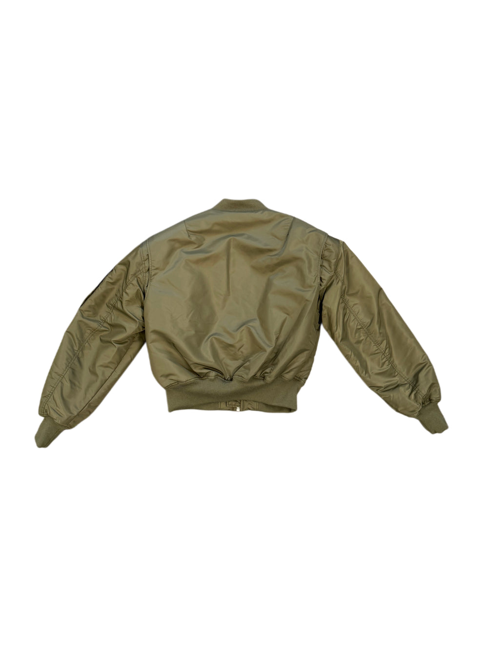 ENTIRE STUDIOS CROPPED BROAD BOMBER KHAKI
