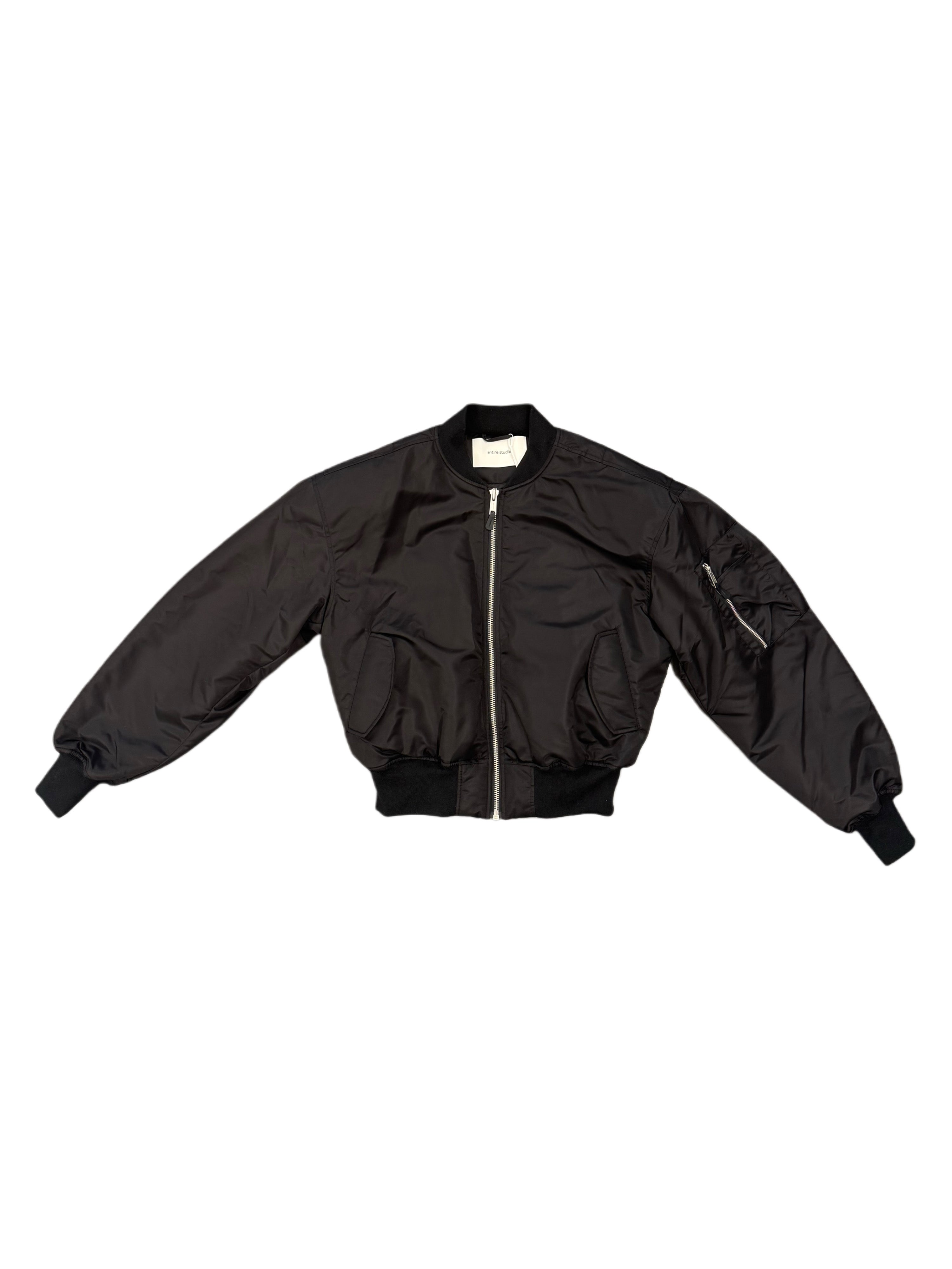 ENTIRE STUDIOS CROPPED BROAD BOMBER OIL