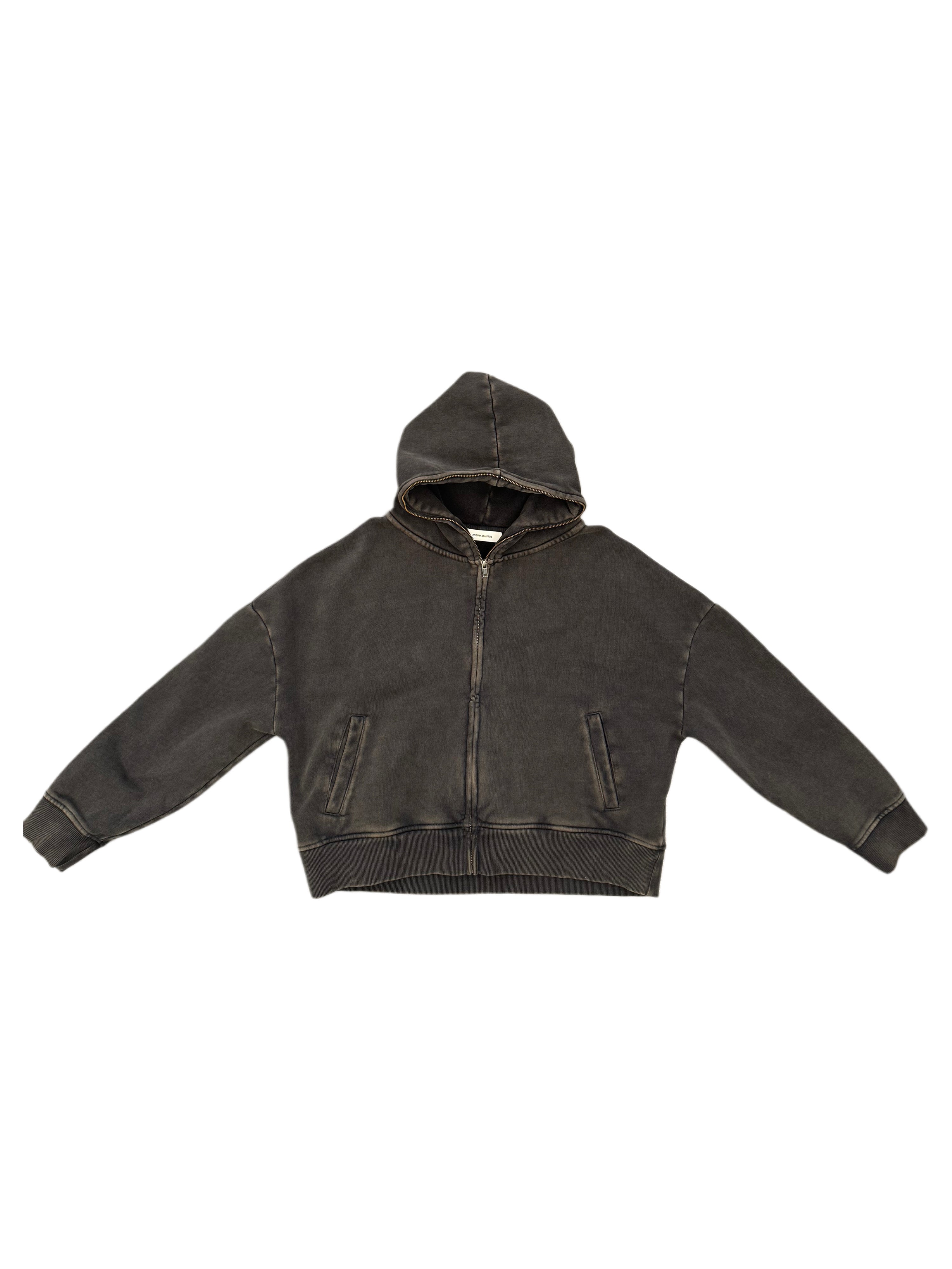 ENTIRE STUDIOS ETERNAL ZIP WASHED BLACK