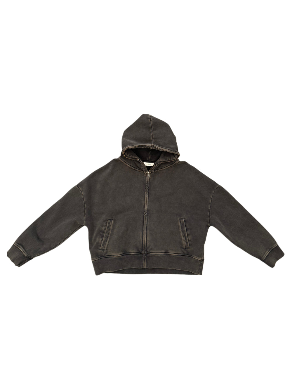 ENTIRE STUDIOS ETERNAL ZIP WASHED BLACK