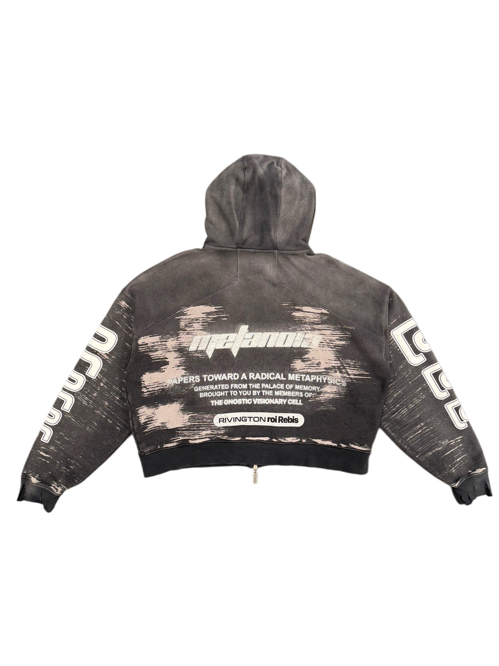 RIVINGTON ROI REBIS RADICAL ALMA CVA ZIP HOODIE BLACK