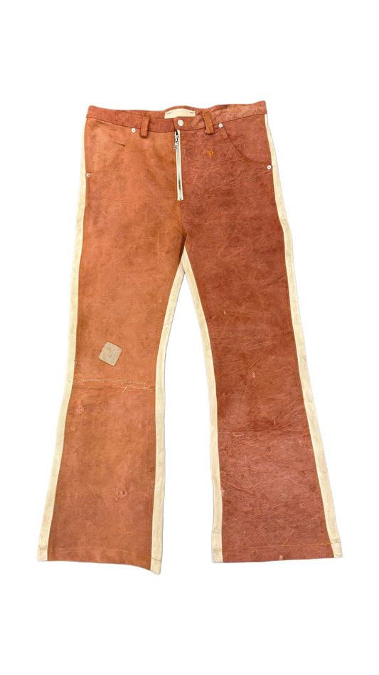 SEKRIT SAINTS WESTERN FLARE PANT RED/WHITE