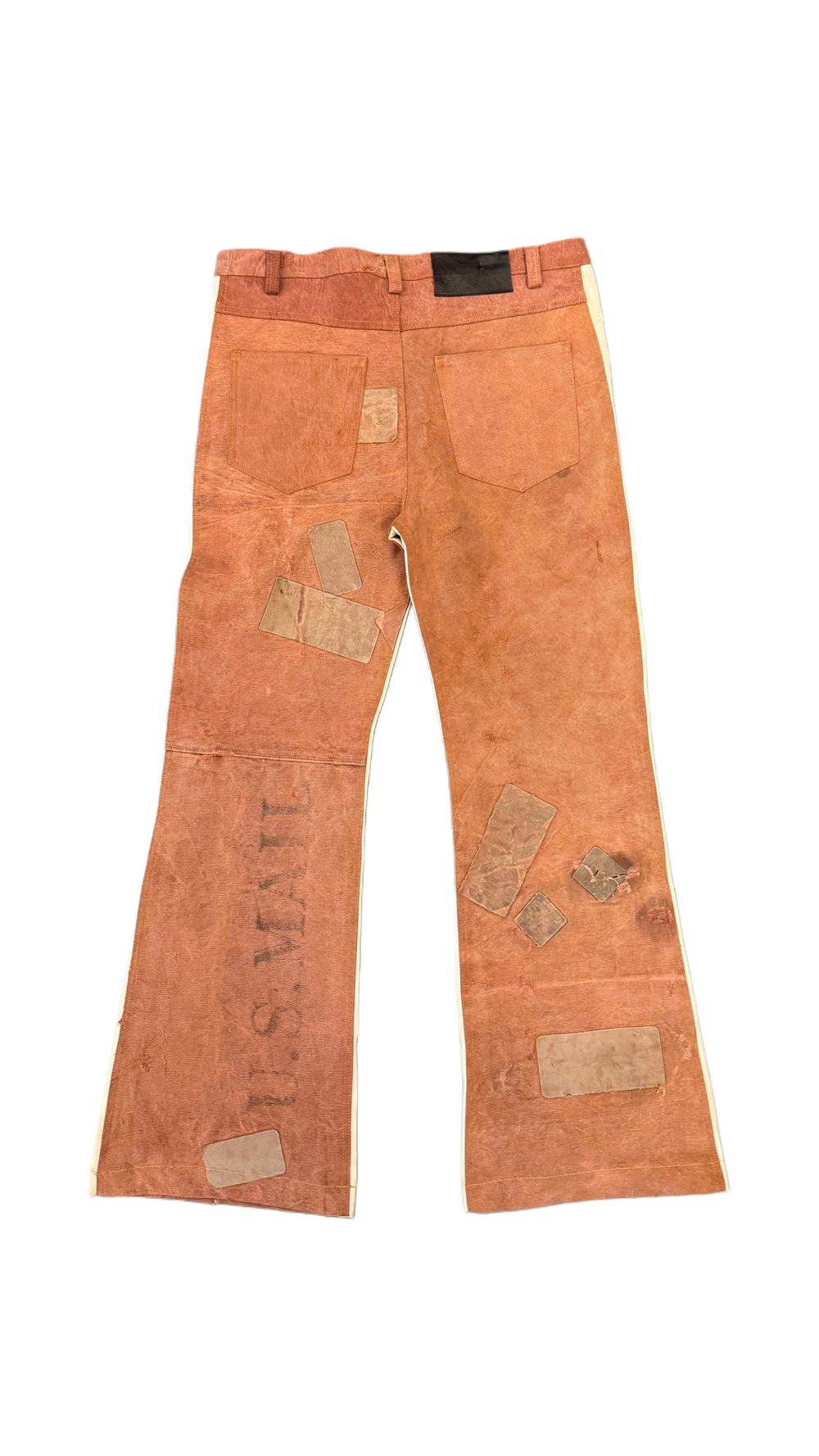 SEKRIT SAINTS WESTERN FLARE PANT RED/WHITE