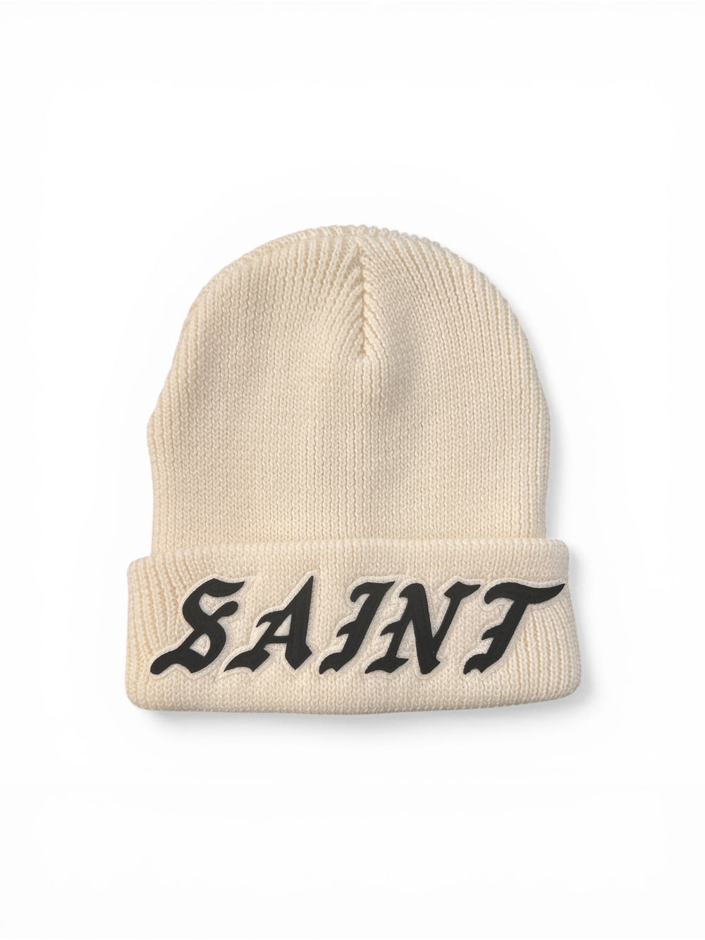 SAINT MICHAEL SAINT KNIT CAP WHITE