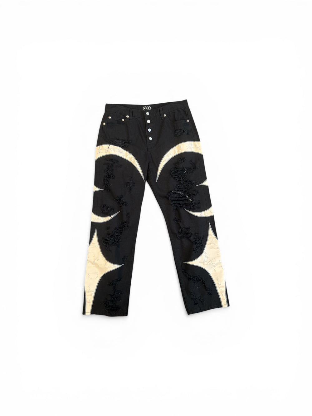 Thug Club TC Leather Washing Denim Pants (War Ver.) Black