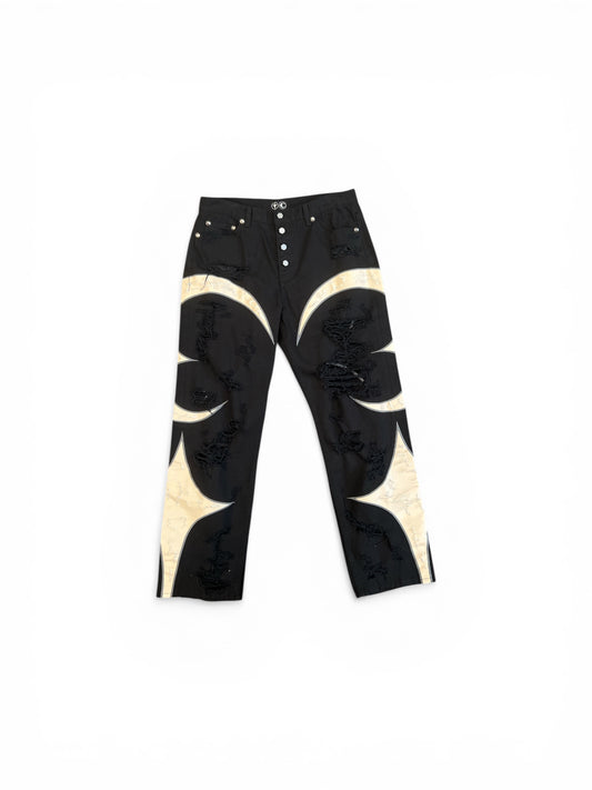 Thug Club TC Leather Washing Denim Pants (War Ver.) Black