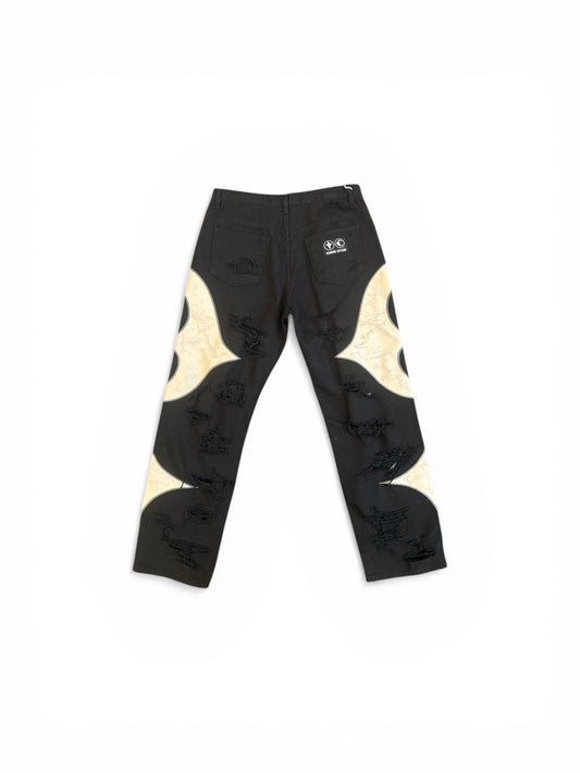 Thug Club TC Leather Washing Denim Pants (War Ver.) Black