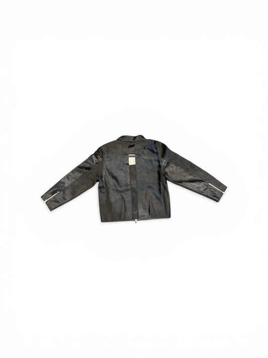 HELIOT EMIL RADIANT PONY HAIR JACKET BLACK