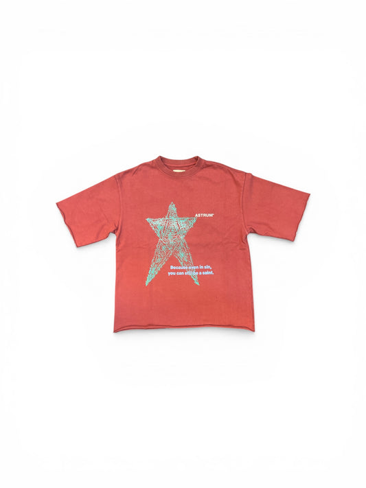 ASTRUM UNCERTAINTY TEE BURGUNDY