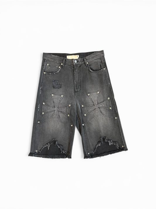 THE SEKRIT SAINTS CHOPPER SHORT VINTAGE BLACK