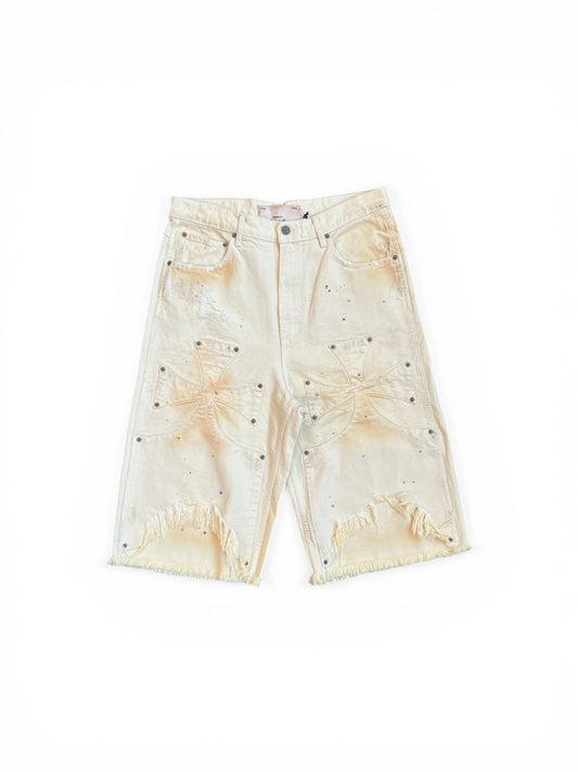 THE SEKRIT SAINTS CHOPPER SHORT DIRTY WHITE