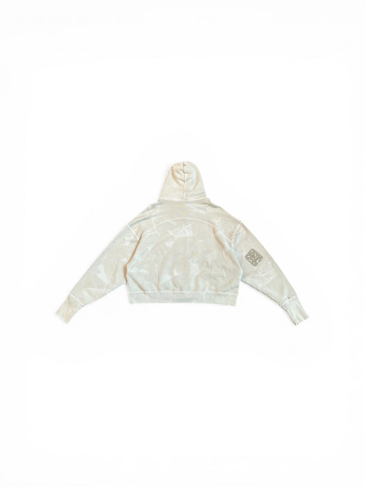 THE SEKRIT SAINTS STAMP ZIP-UP HOODIE VINTAGE GREEN