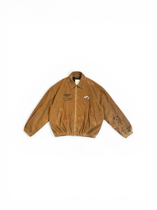 SONG FOR THE MUTE SCHOOL PORTRAIT COACH BOMBER CAMEL FADE OUT