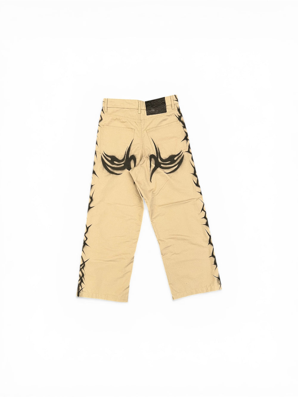 HELLSTAR KHAKI TRIBAL AIRBRUSHED PANTS BROWN