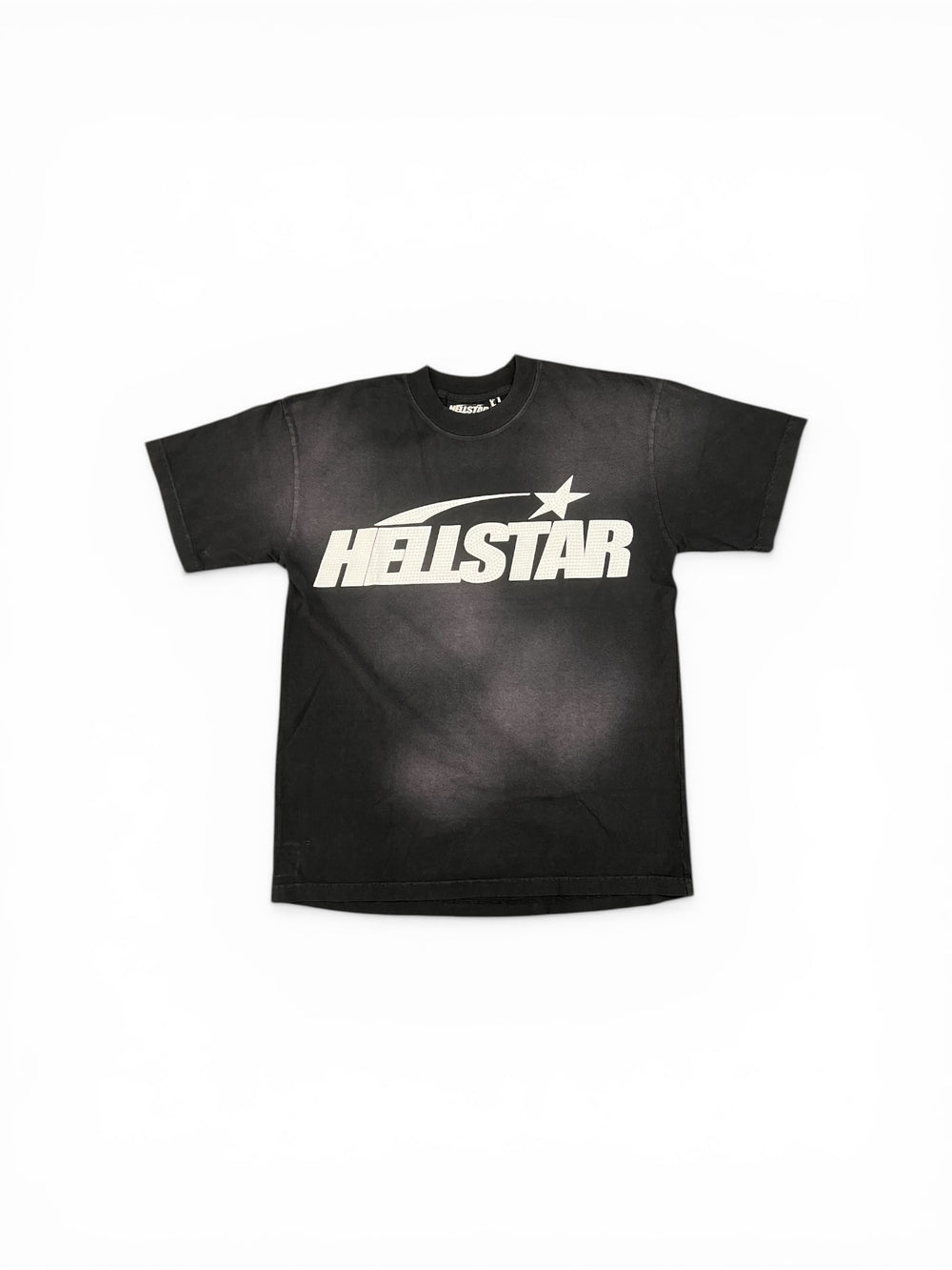 HELLSTAR CLASSIC LOGO T-SHIRT (RHINESTONES) BLACK