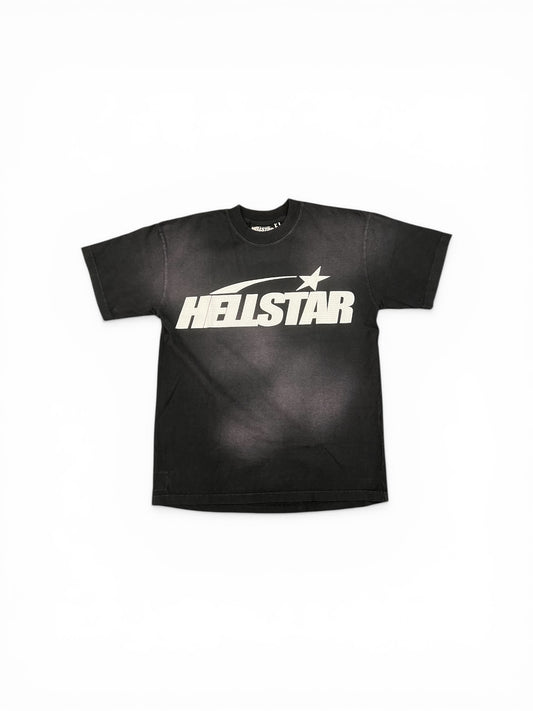 HELLSTAR CLASSIC LOGO T-SHIRT (RHINESTONES) BLACK