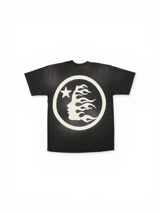 HELLSTAR CLASSIC LOGO T-SHIRT (RHINESTONES) BLACK