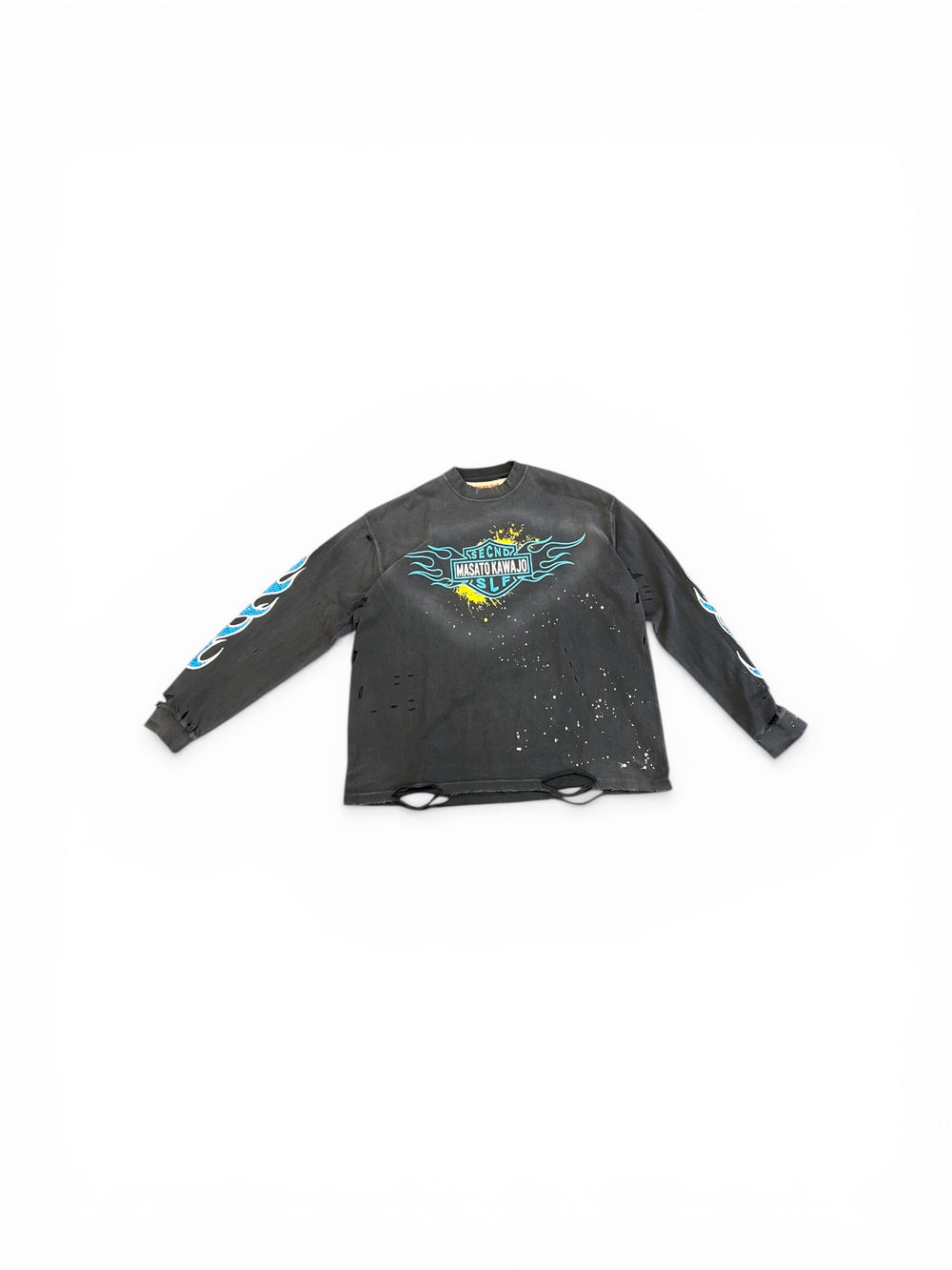 SECNDSLF FIRESTORM VINTAGE LS X MASATO KAWAJO BLACK/BLUE