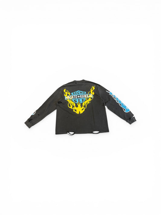 SECNDSLF FIRESTORM VINTAGE LS X MASATO KAWAJO BLACK/BLUE