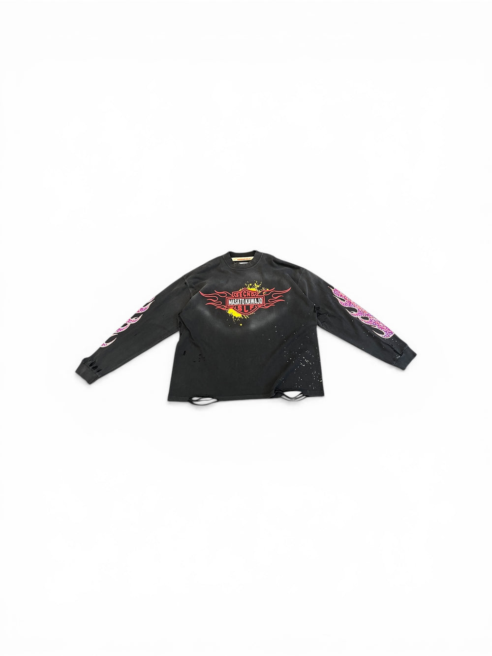 SECNDSLF FIRESTORM VINTAGE LS X MASATO KAWAJO BLACK/RED/TEAL