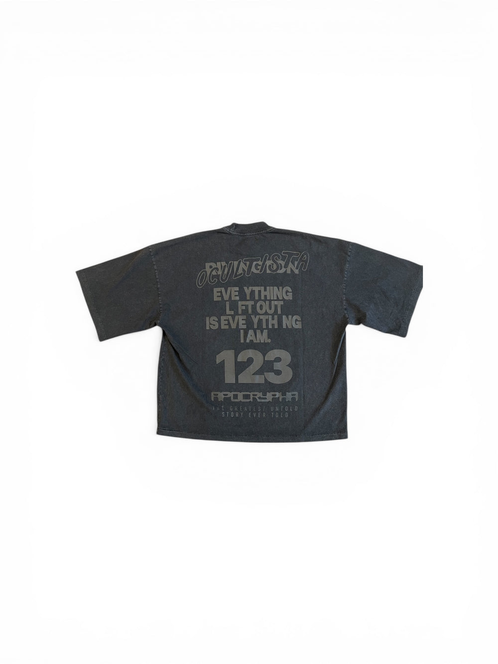 RIVINGTON ROI REBIS LEFT OUT VINTAGE TEE MECHANIC BLACK