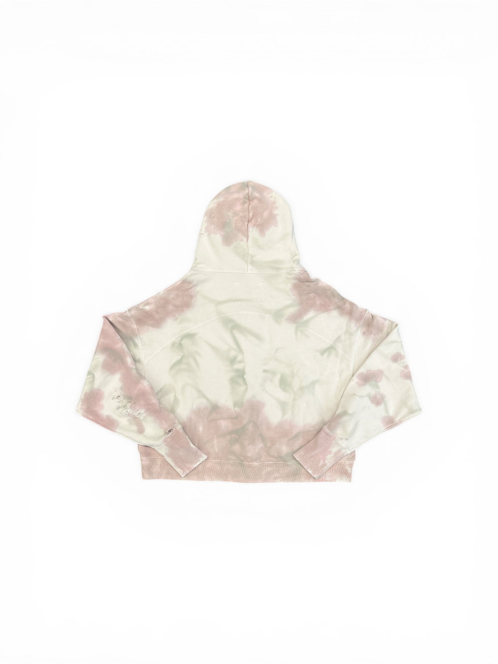 THE SEKRIT SAINTS PAIN ZIP-UP HOODIE WHITE/NEAPOLITAN STAIN