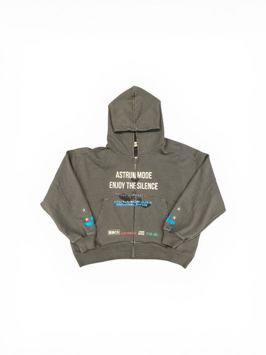 ASTRUM SILENCE ZIP HOODIE VINTAGE BLACK