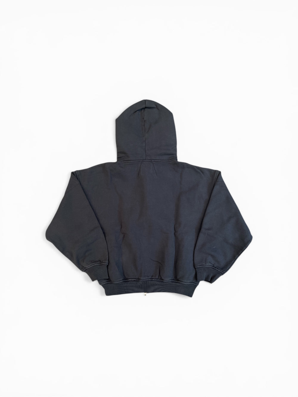 RHUDE EAGLE PASS ZIP-UP HOODIE VINTAGE BLACK/ WHITE